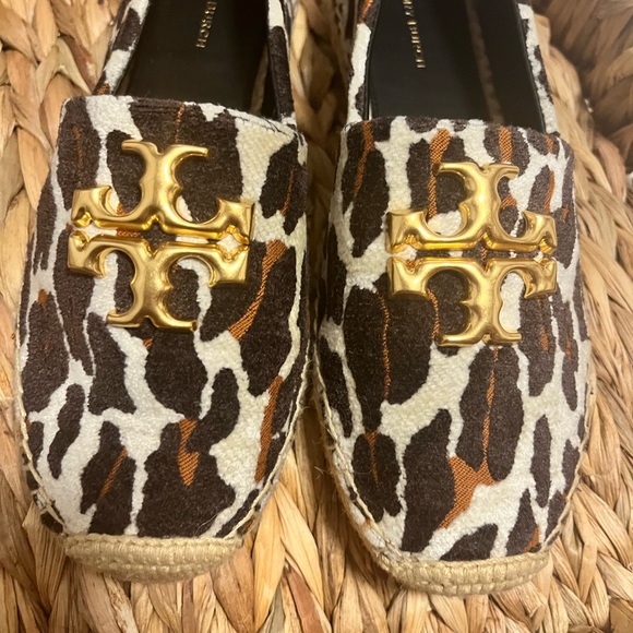 Tory Burch Leopard Print Espadrilles with Gold Accent - Picture 4 of 5